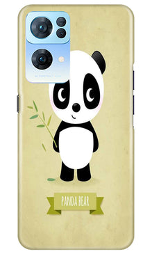 Panda Bear Mobile Back Case for Oppo Reno 7 Pro 5G (Design - 279)
