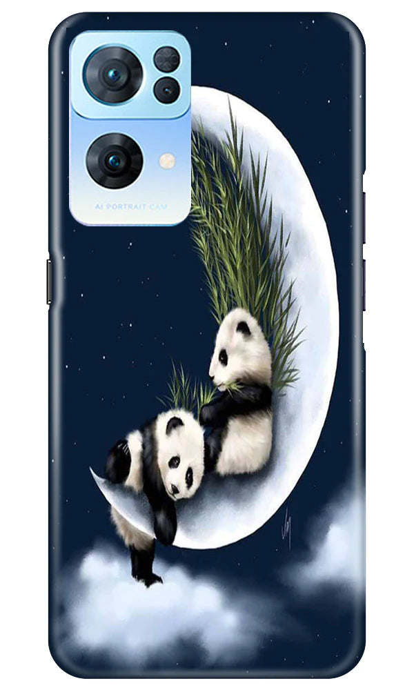 Panda Moon Mobile Back Case for Oppo Reno 7 Pro 5G (Design - 280)