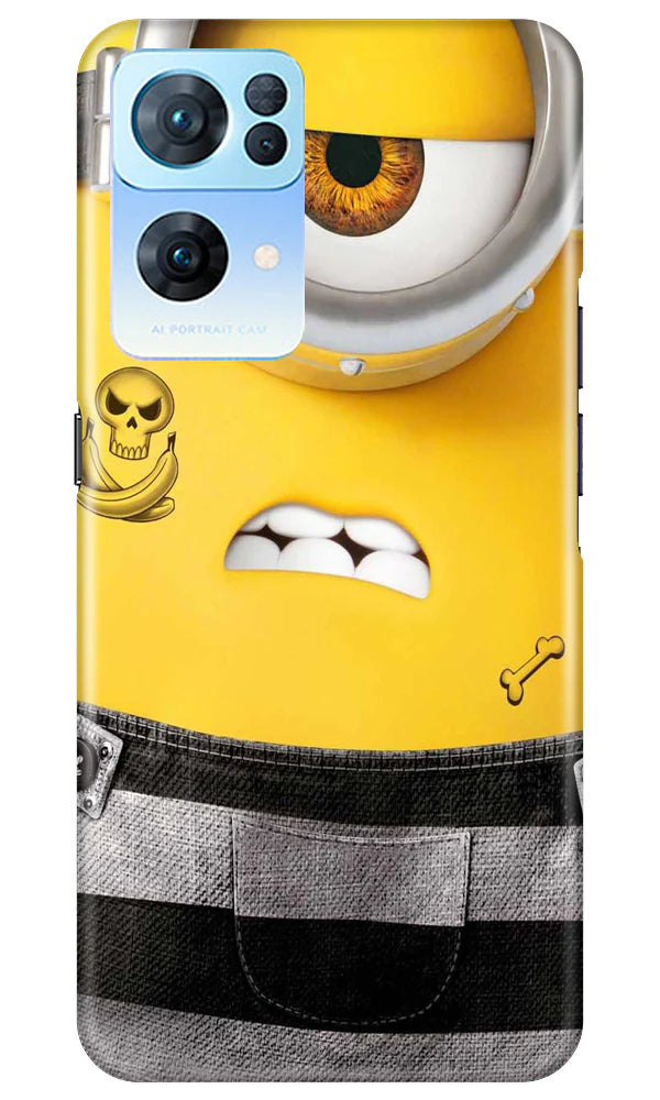 Minion Mobile Back Case for Oppo Reno 7 Pro 5G (Design - 286)