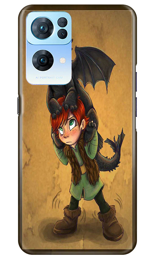 Dragon Mobile Back Case for Oppo Reno7 Pro 5G (Design - 298)