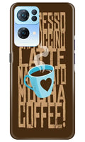 Love Coffee Mobile Back Case for Oppo Reno7 Pro 5G (Design - 311)