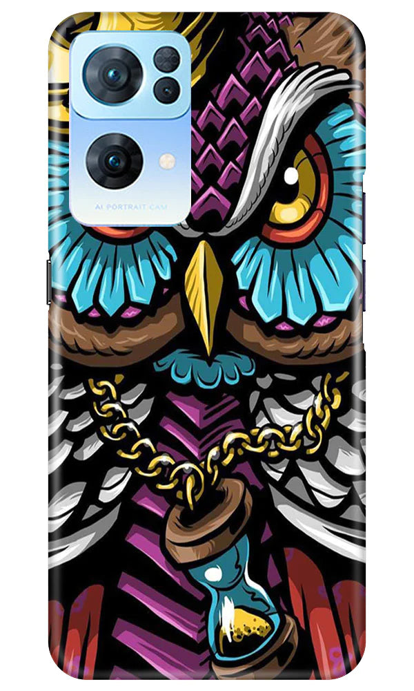 Owl Mobile Back Case for Oppo Reno 7 Pro 5G (Design - 318)