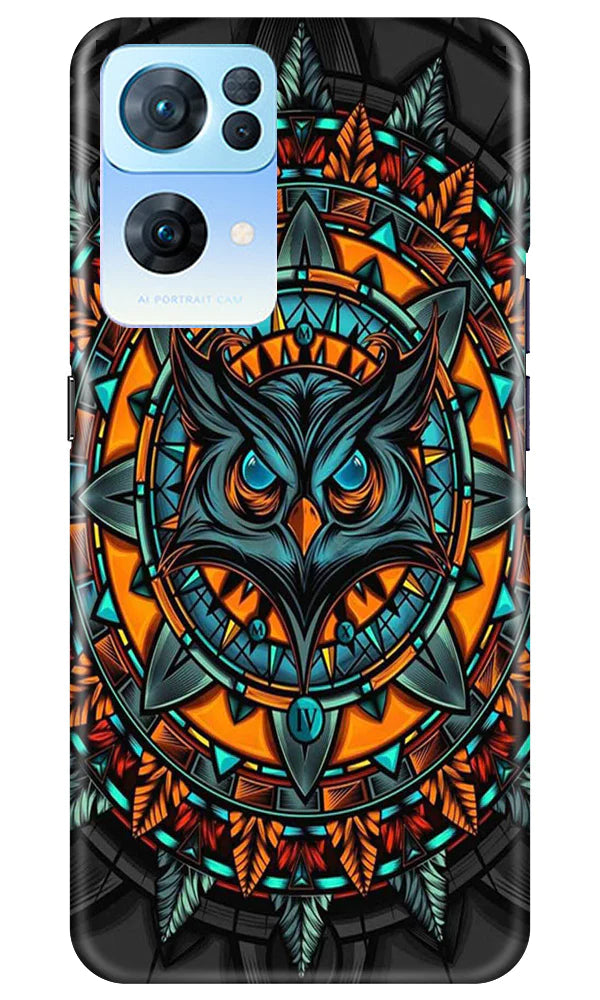 Owl Mobile Back Case for Oppo Reno7 Pro 5G (Design - 319)