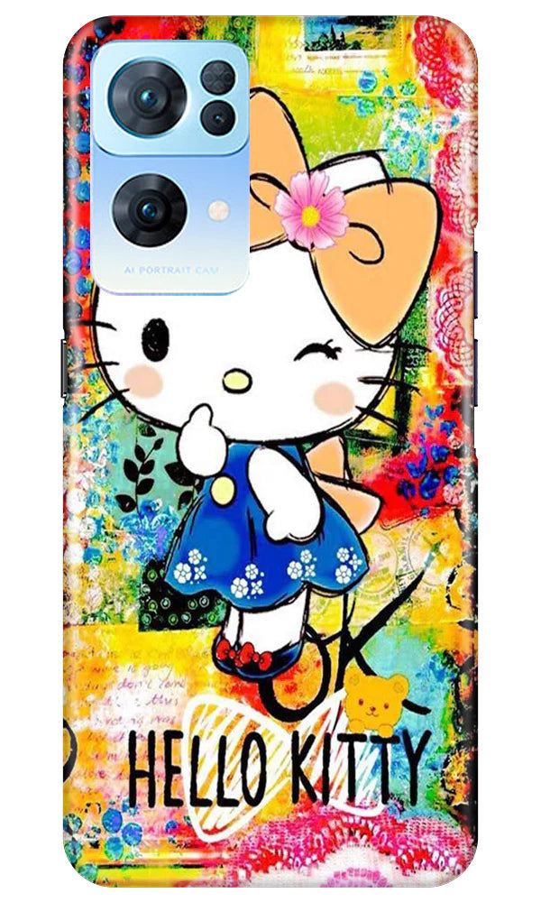 Hello Kitty Mobile Back Case for Oppo Reno7 Pro 5G (Design - 321)