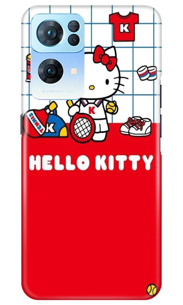 Hello Kitty Mobile Back Case for Oppo Reno7 Pro 5G (Design - 322)