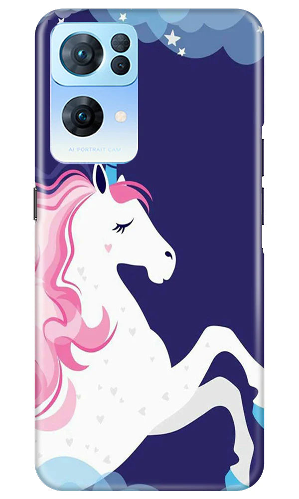 Unicorn Mobile Back Case for Oppo Reno 7 Pro 5G (Design - 324)