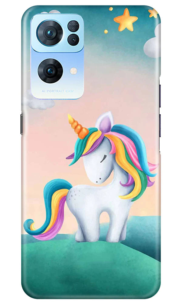 Unicorn Mobile Back Case for Oppo Reno7 Pro 5G (Design - 325)