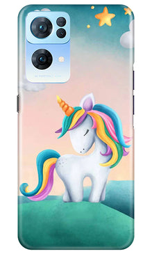 Unicorn Mobile Back Case for Oppo Reno 7 Pro 5G (Design - 325)