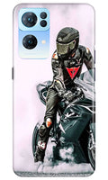 Biker Mobile Back Case for Oppo Reno7 Pro 5G (Design - 342)