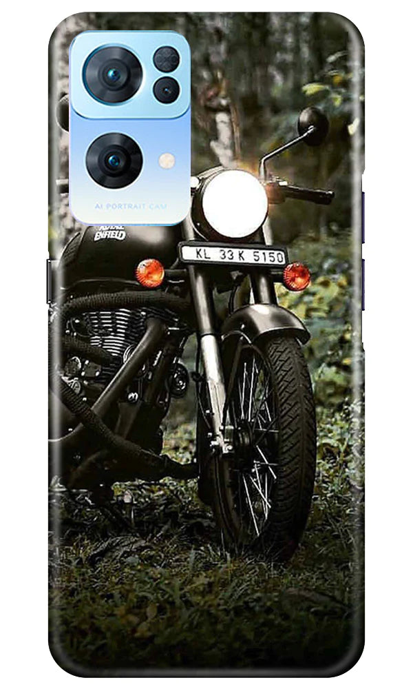 Royal Enfield Mobile Back Case for Oppo Reno7 Pro 5G (Design - 343)