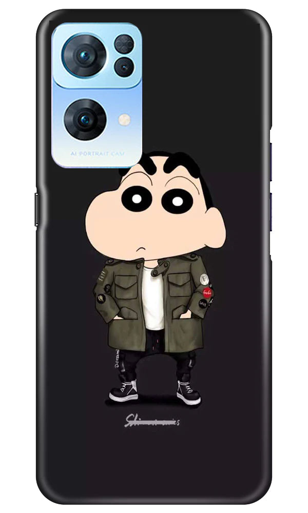 Shin Chan Mobile Back Case for Oppo Reno7 Pro 5G (Design - 349)