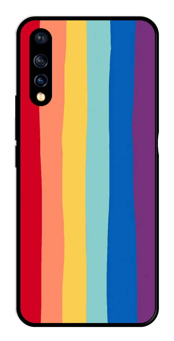 Rainbow MultiColor Metal Mobile Case for Vivo S1   (Design No -03)