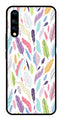 Colorful Feathers Metal Mobile Case for Vivo S1   (Design No -06)