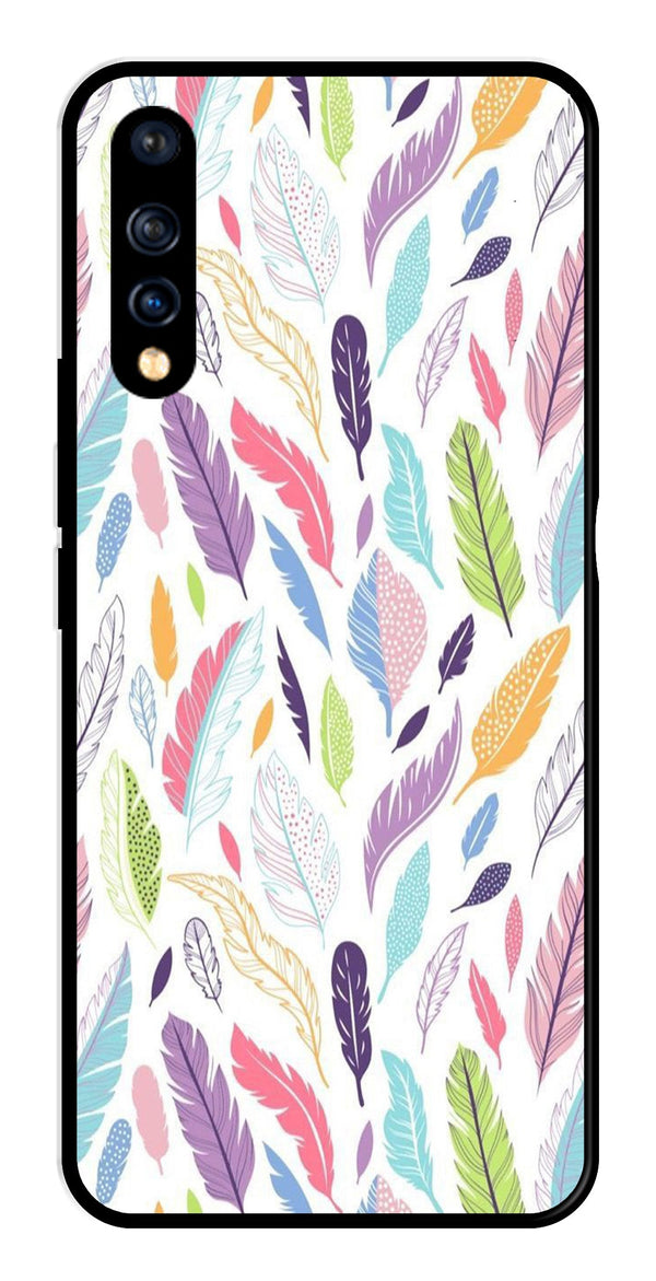 Colorful Feathers Metal Mobile Case for Vivo S1   (Design No -06)
