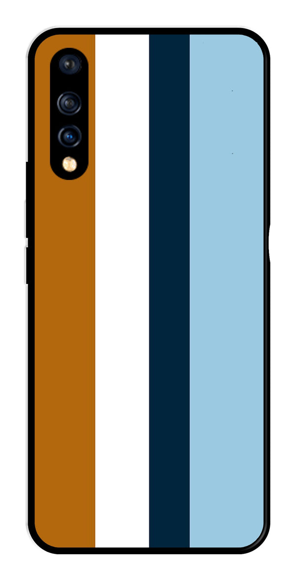MultiColor Pattern Metal Mobile Case for Vivo S1   (Design No -17)