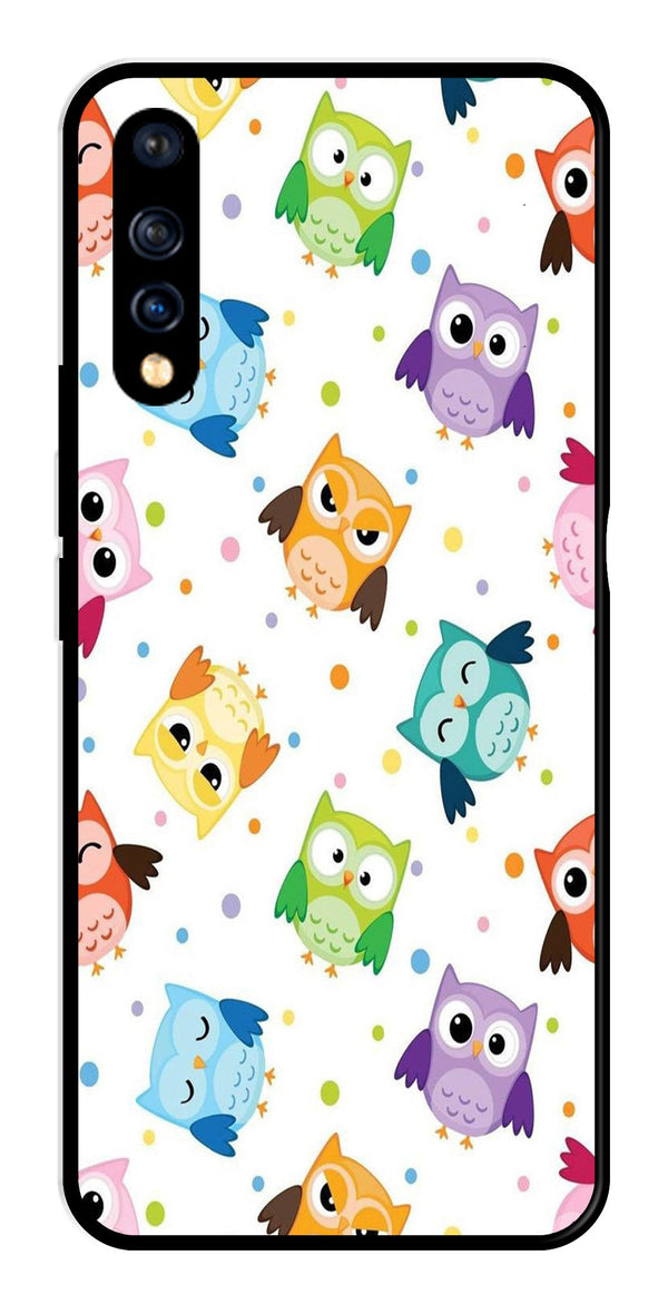 Owls Pattern Metal Mobile Case for Vivo S1   (Design No -20)