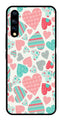 Hearts Pattern Metal Mobile Case for Vivo S1   (Design No -22)
