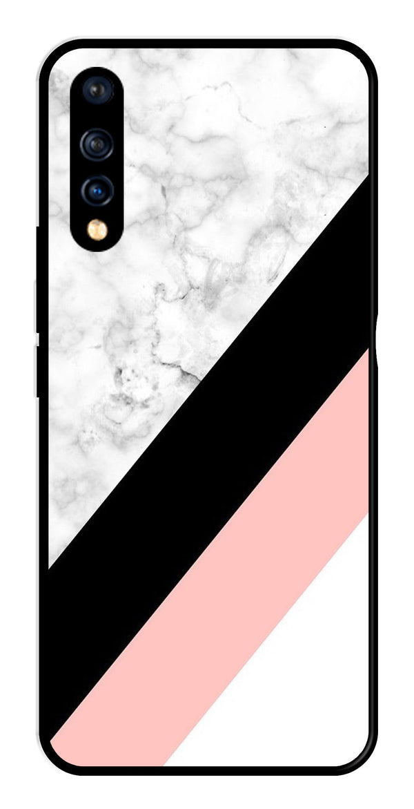 Marble Design Metal Mobile Case for Vivo S1   (Design No -24)