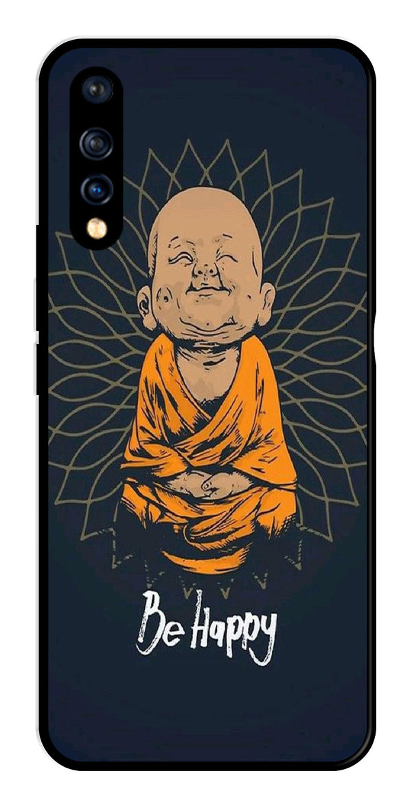 Be Happy Metal Mobile Case for Vivo S1   (Design No -27)