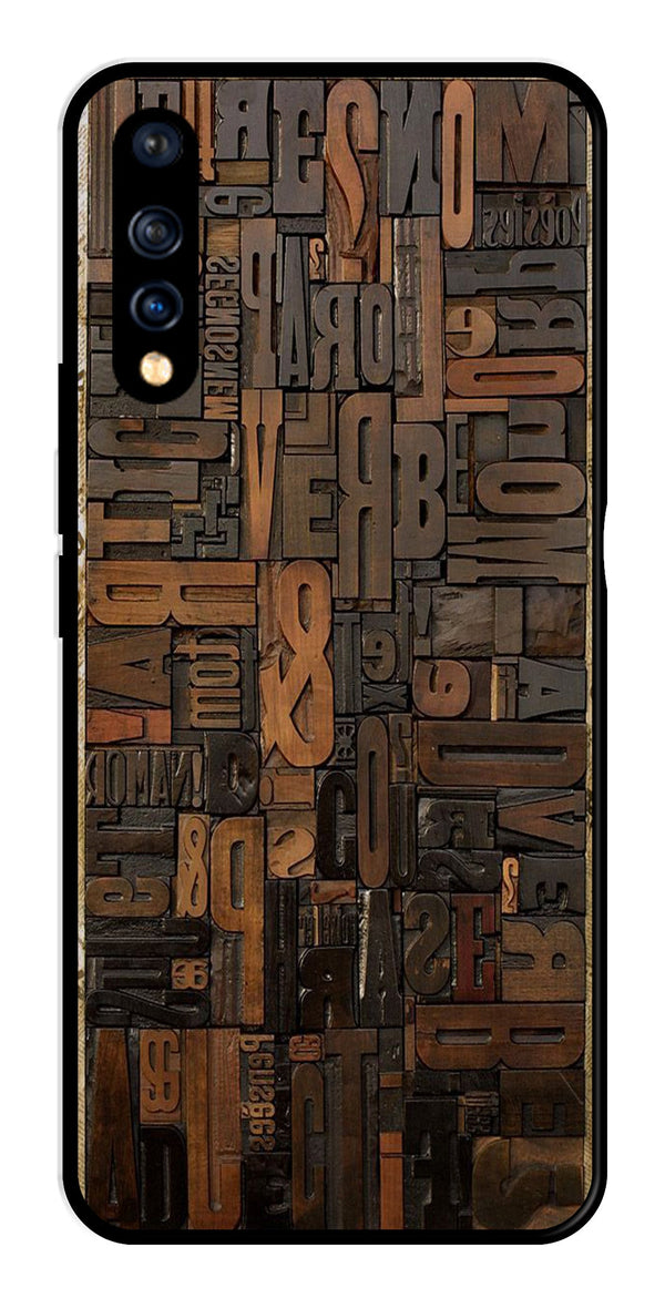 Alphabets Metal Mobile Case for Vivo S1   (Design No -32)