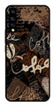 Coffee Pattern Metal Mobile Case for Vivo S1   (Design No -37)