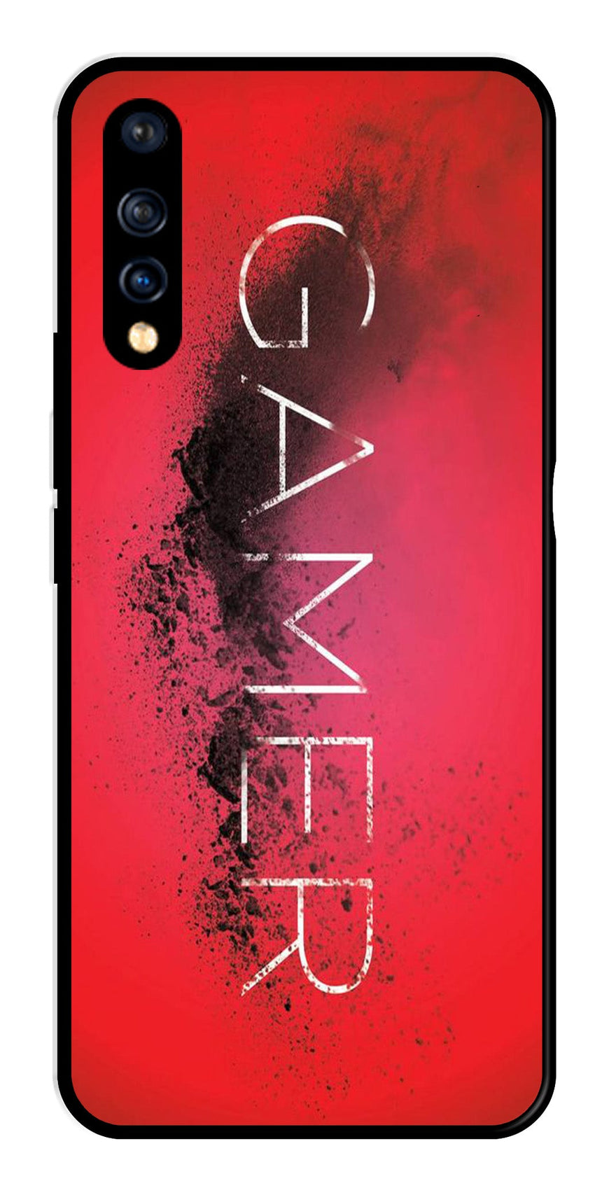 Gamer Pattern Metal Mobile Case for Vivo S1   (Design No -41)