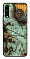 Map Design Metal Mobile Case for Vivo S1   (Design No -54)