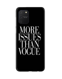 More Issues than Vague Mobile Back Case for Samsung Galaxy S10 Lite (Design - 74)