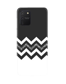 Black white Pattern2Mobile Back Case for Samsung Galaxy S10 Lite (Design - 83)