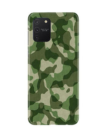 Army Camouflage Mobile Back Case for Samsung Galaxy S10 Lite  (Design - 106)