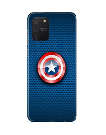 Captain America Shield Mobile Back Case for Samsung Galaxy S10 Lite (Design - 253)