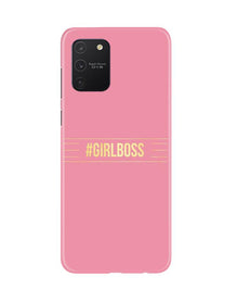 Girl Boss Pink Mobile Back Case for Samsung Galaxy S10 Lite (Design - 263)