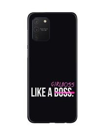 Like a Girl Boss Mobile Back Case for Samsung Galaxy S10 Lite (Design - 265)