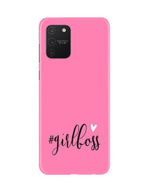 Girl Boss Pink Mobile Back Case for Samsung Galaxy S10 Lite (Design - 269)