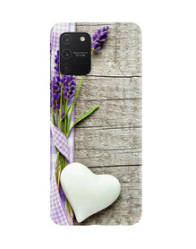 White Heart Mobile Back Case for Samsung Galaxy S10 Lite (Design - 298)