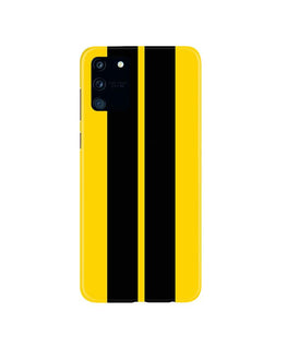 Black Yellow Pattern Mobile Back Case for Samsung Galaxy S10 Lite   (Design - 377)