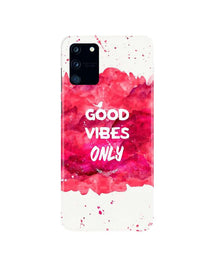 Good Vibes Only Mobile Back Case for Samsung Galaxy S10 Lite   (Design - 393)