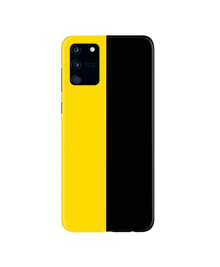 Black Yellow Pattern Mobile Back Case for Samsung Galaxy S10 Lite   (Design - 397)