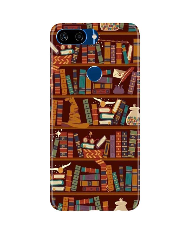 Book Shelf Mobile Back Case for Gionee S11 Lite (Design - 390)