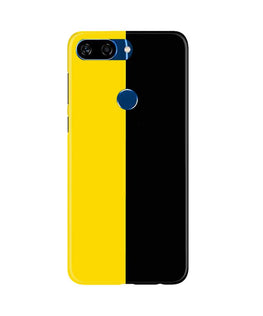 Black Yellow Pattern Mobile Back Case for Gionee S11 Lite (Design - 397)