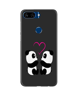 Panda Love Mobile Back Case for Gionee S11 Lite (Design - 398)
