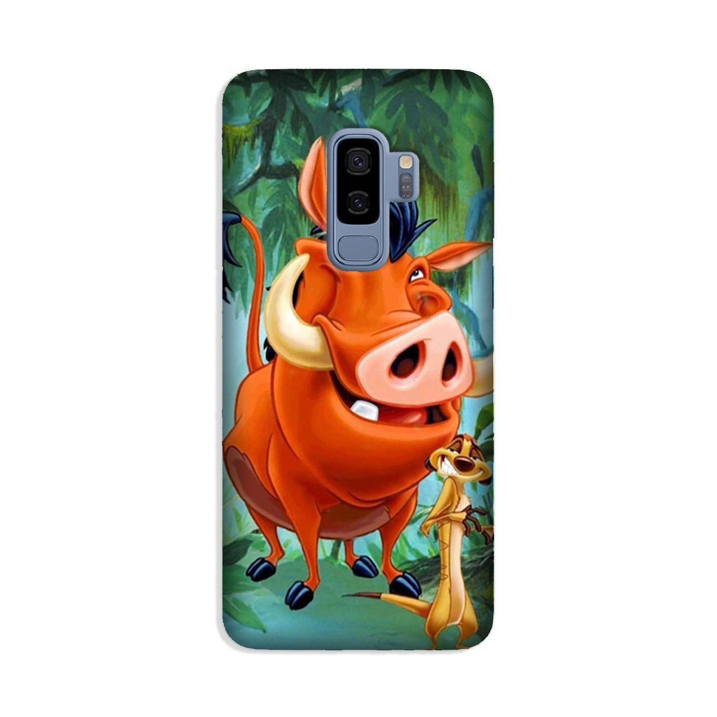 Timon and Pumbaa Mobile Back Case for Galaxy S9 Plus(Design - 305)