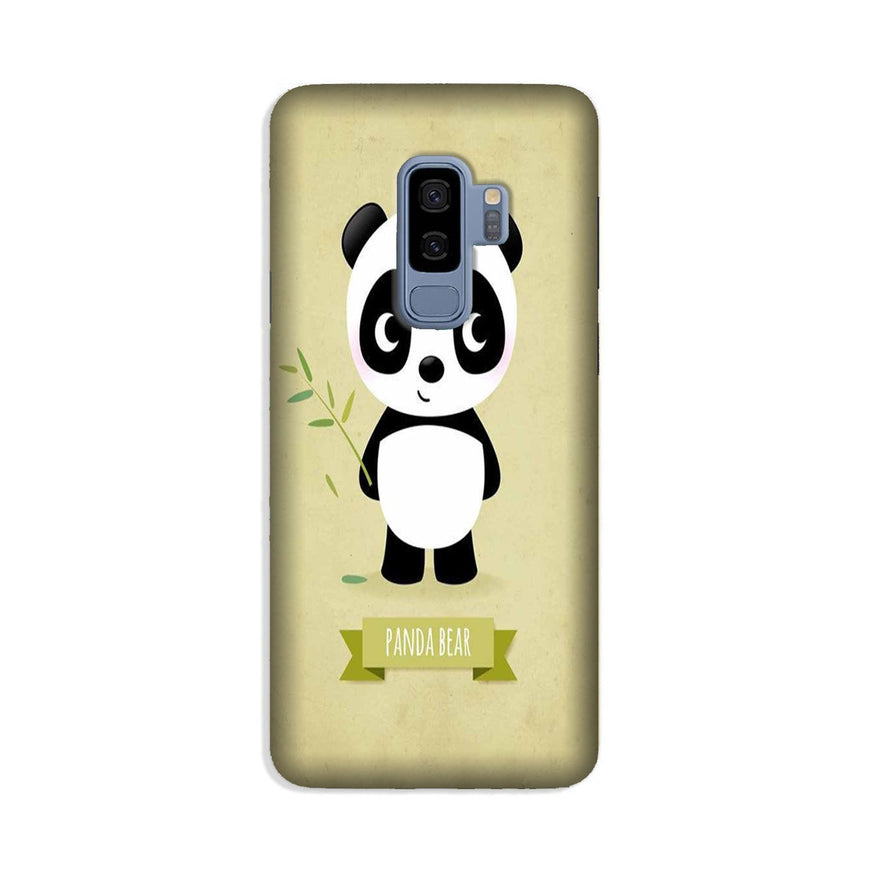 Panda Bear Mobile Back Case for Galaxy S9 Plus  (Design - 317)