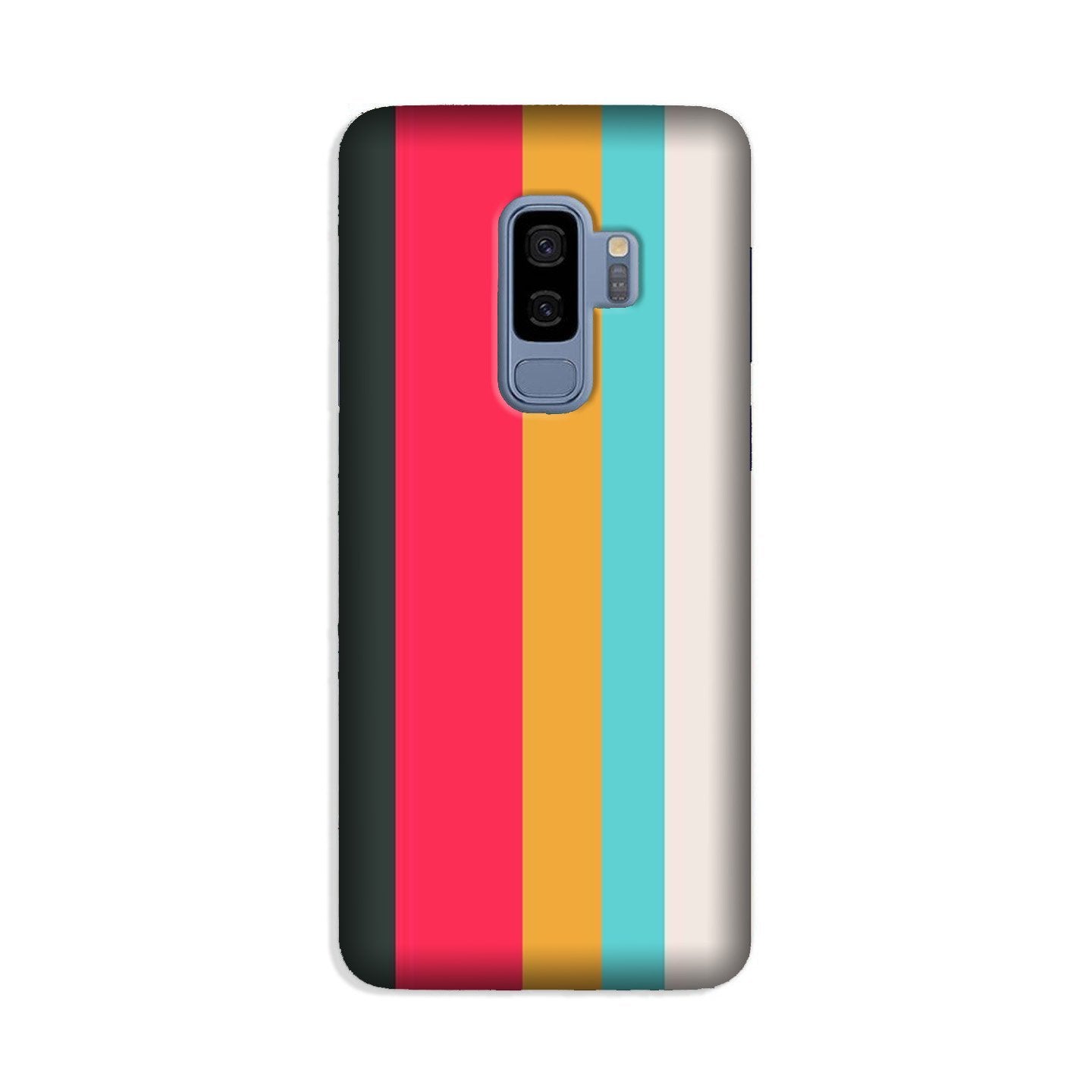 Color Pattern Mobile Back Case for Galaxy S9 Plus  (Design - 369)