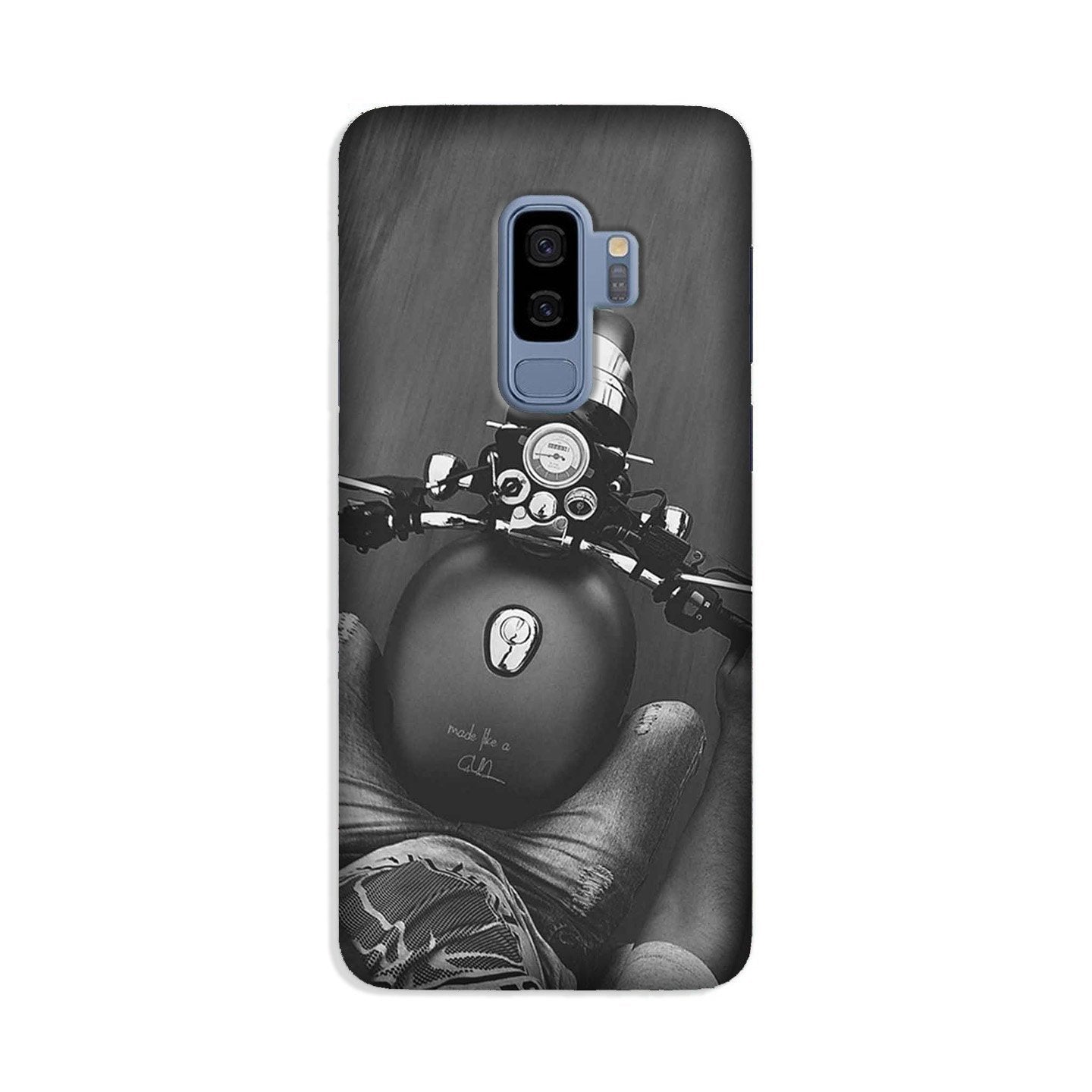 Royal Enfield Mobile Back Case for Galaxy S9 Plus  (Design - 382)