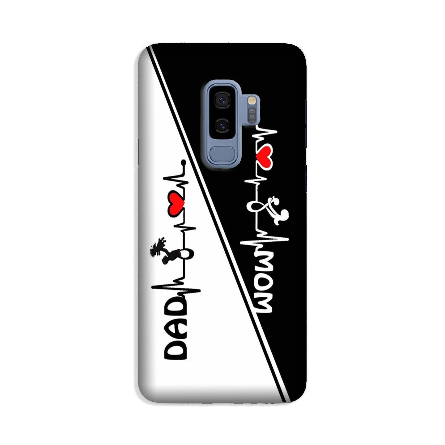 Love Mom Dad Mobile Back Case for Galaxy S9 Plus  (Design - 385)