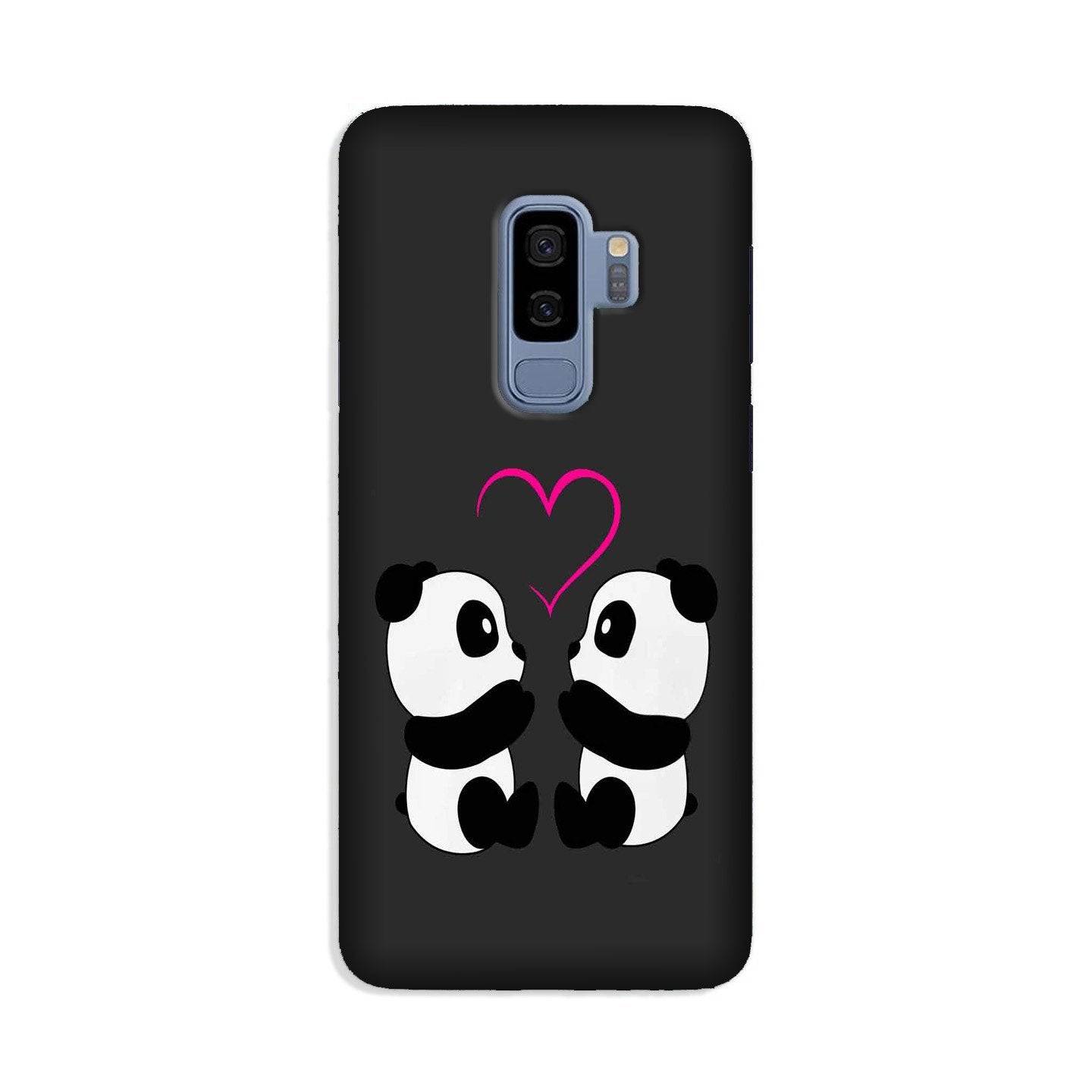Panda Love Mobile Back Case for Galaxy S9 Plus  (Design - 398)