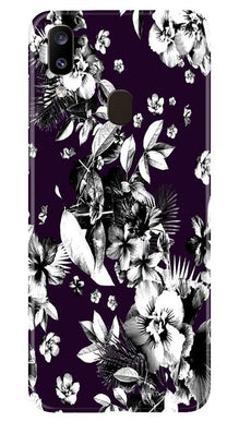 white flowers Mobile Back Case for Samsung Galaxy A20 (Design - 7)