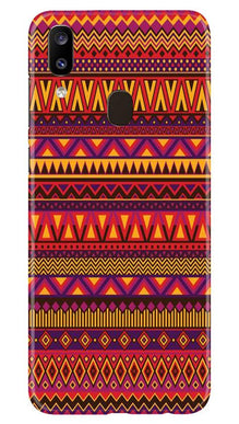 Zigzag line pattern2 Mobile Back Case for Samsung Galaxy A20 (Design - 10)