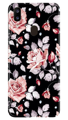 Pink rose Mobile Back Case for Samsung Galaxy A20 (Design - 12)